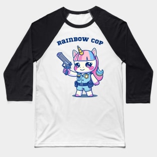 Rainbow Cop Baseball T-Shirt